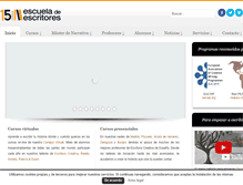 Tablet Screenshot of escueladeescritores.com